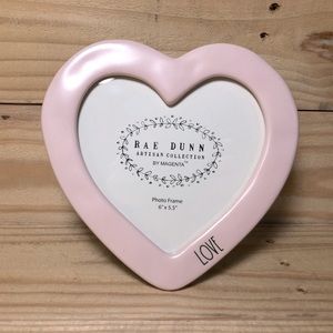 RAE DUNN VALENTINES DAY PINK FRAME LOVE NWT